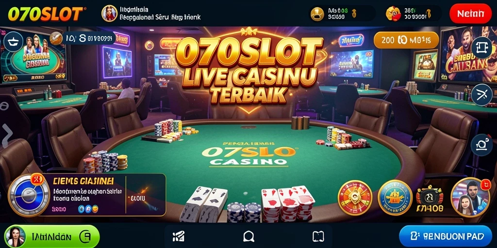 Gameplay menarik di 070SLOT Live Casino dengan dealer profesional.