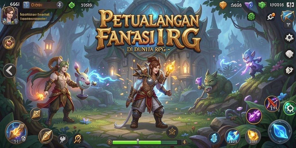 Tampilan gameplay RPG yang menakjubkan dari 666I yang penuh aksi.