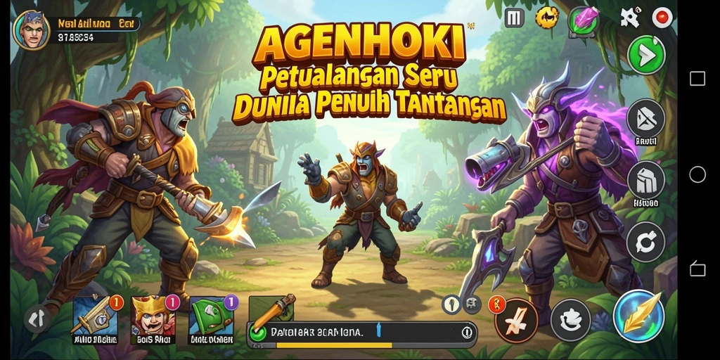 Tangkapan layar AGENHOKI menampilkan aksi petualangan yang penuh tantangan dan eksplorasi.