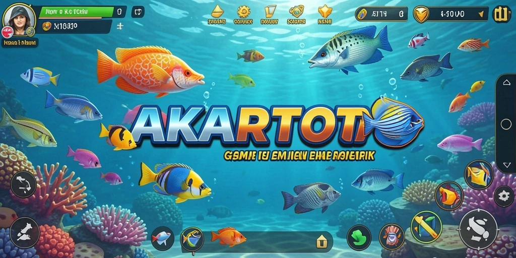 Tampilan aktivitas menembak ikan di AKARTOTO yang seru.