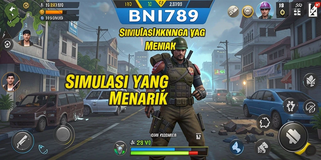 Screenshot gameplay BNI789 yang menunjukkan interaksi pengguna dalam simulasi keuangan.