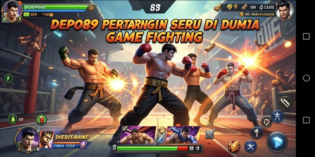 Tangkapan layar gameplay DEPO89 menunjukkan aksi pertarungan yang mendebarkan.