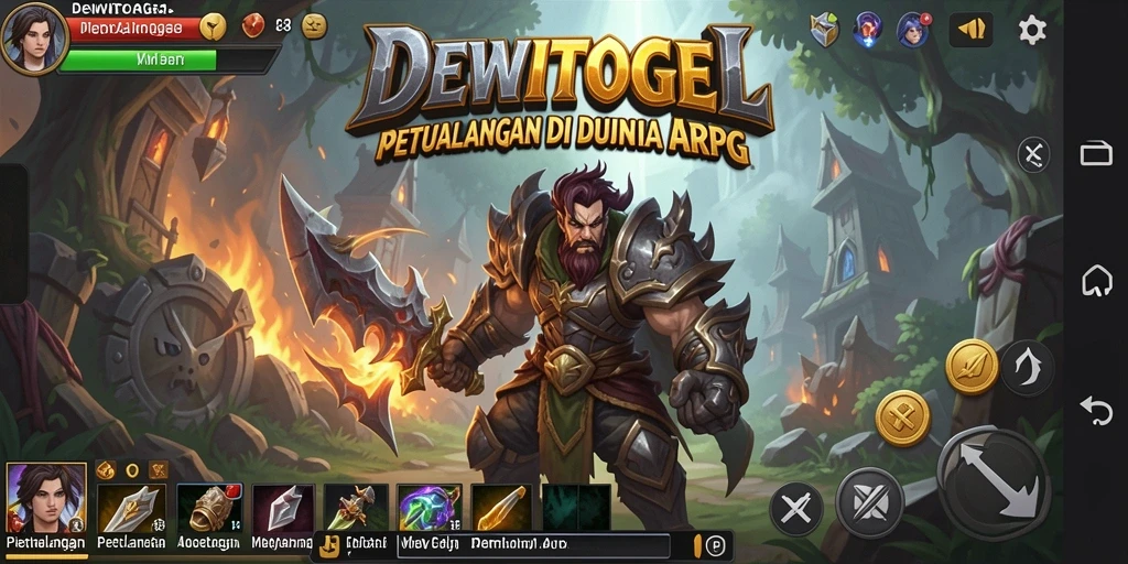 Tampilan gameplay seru dari DEWITOGEL dalam pertarungan ARPG.