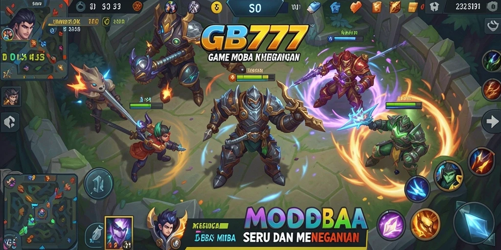 Screenshot gameplay <strong>GB777</strong> menunjukkan aksi pertarungan tim yang mendebarkan.