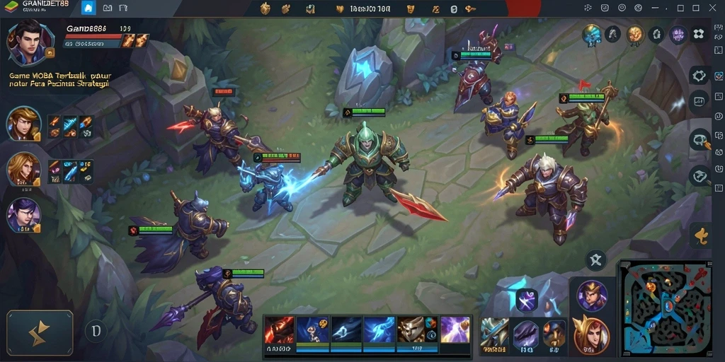 Tangkapan layar gameplay menampilkan pertarungan intens di <strong>GRANDBET88</strong>.