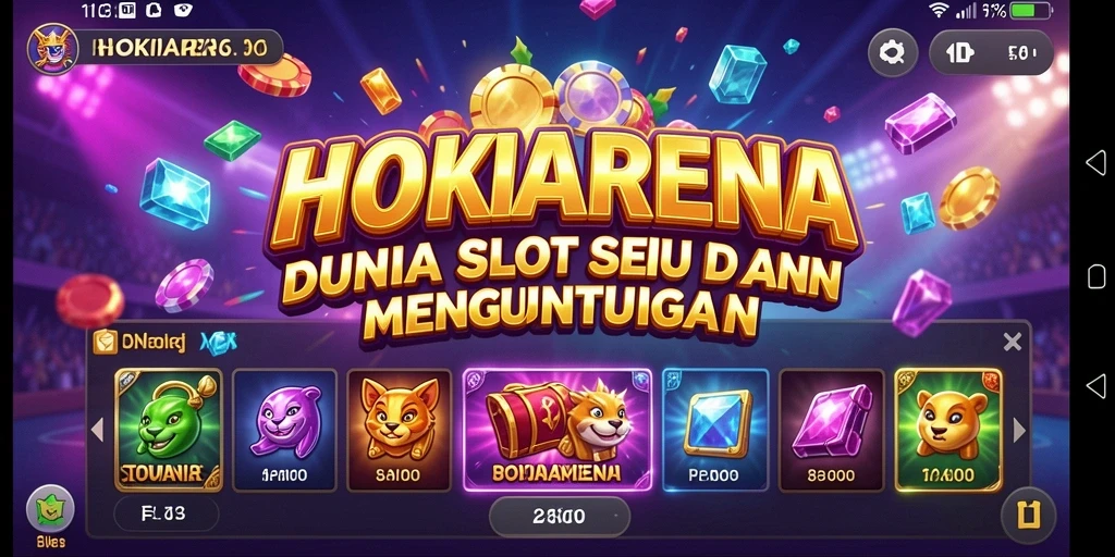 Tampilan gameplay menarik dari HOKIARENA saat bermain slot.