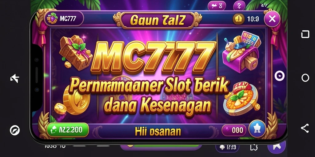 Screenshot gameplay MC777 menampilkan pengalaman bermain slot yang mendebarkan.