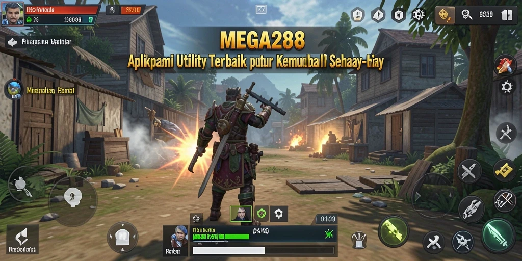 Tampilan antarmuka MEGA288 yang sederhana dan informatif.