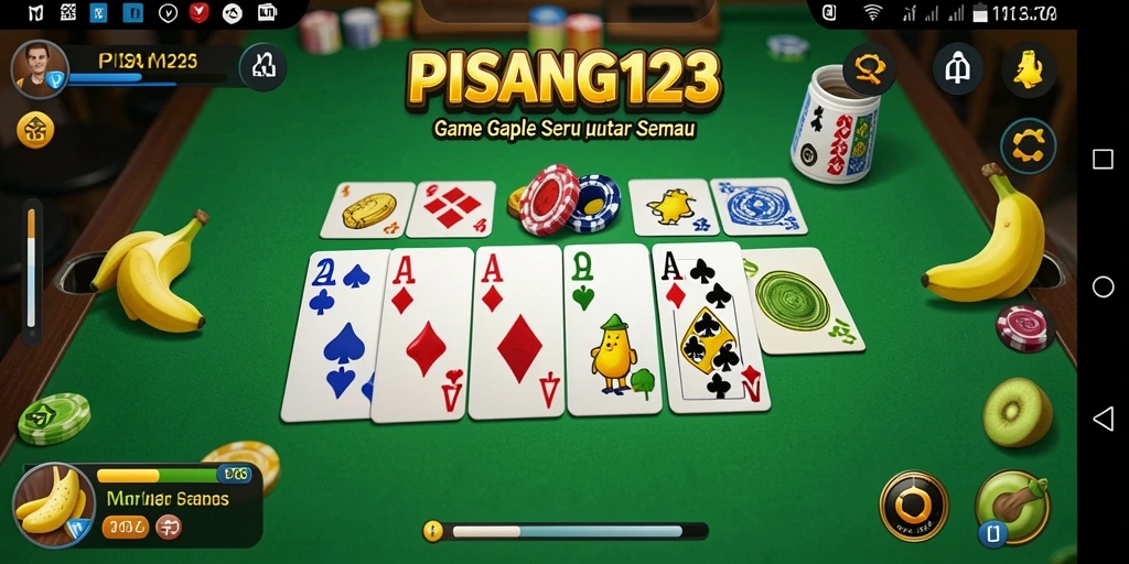 Tampilan gameplay PISANG123 yang seru dan interaktif.