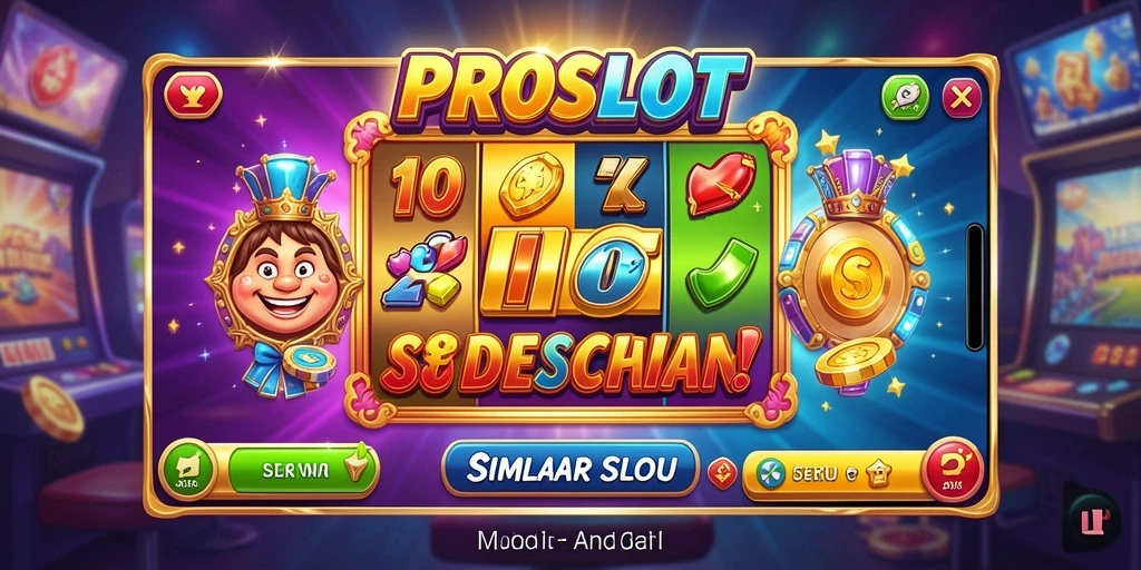 Tangkapan layar gameplay PROSLOT yang menunjukkan momen mendebarkan di mesin slot.