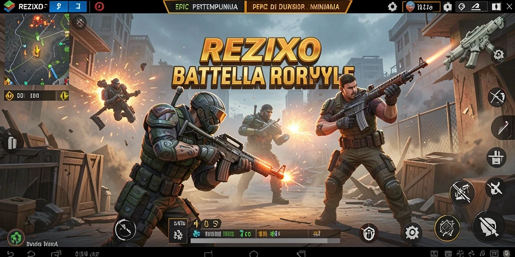 Gameplay seru penuh aksi dari REZIXO Battle Royale